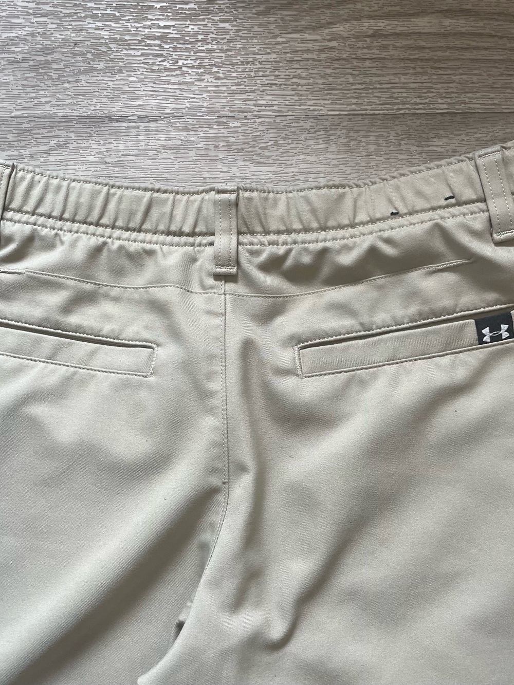 Under Armour Youth Boys’ Golf Shorts YL Khaki - Picture 5 of 8